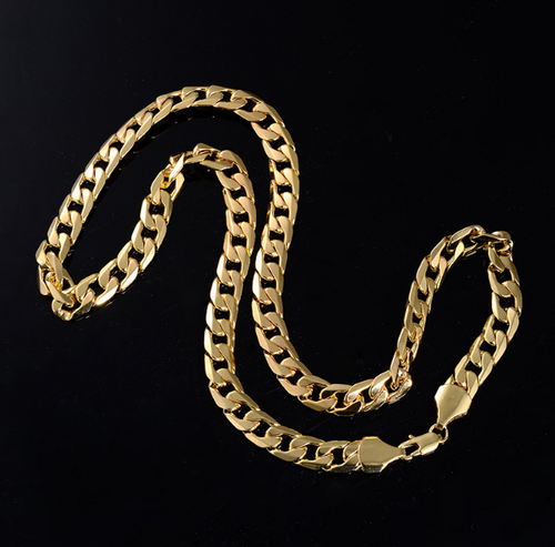 Men's 18-Karat gold plated necklace