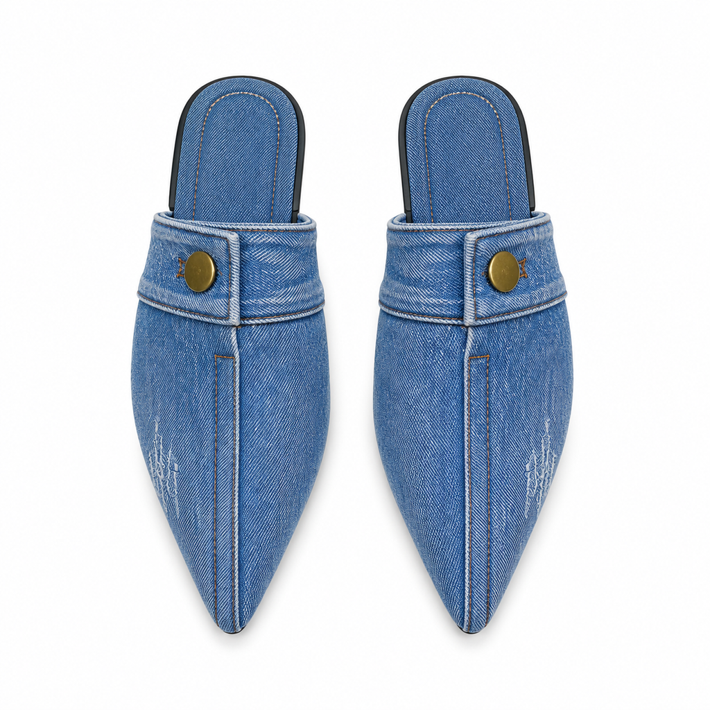 Women's Denim Slippers