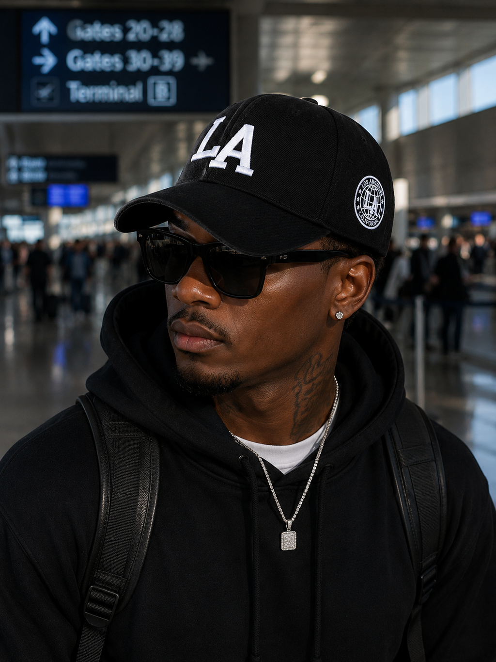 Men's 3D Embroidered LA Baseball Hat