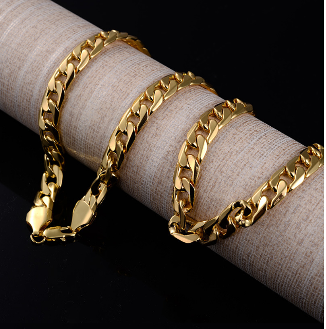 Men's 18-Karat gold plated necklace