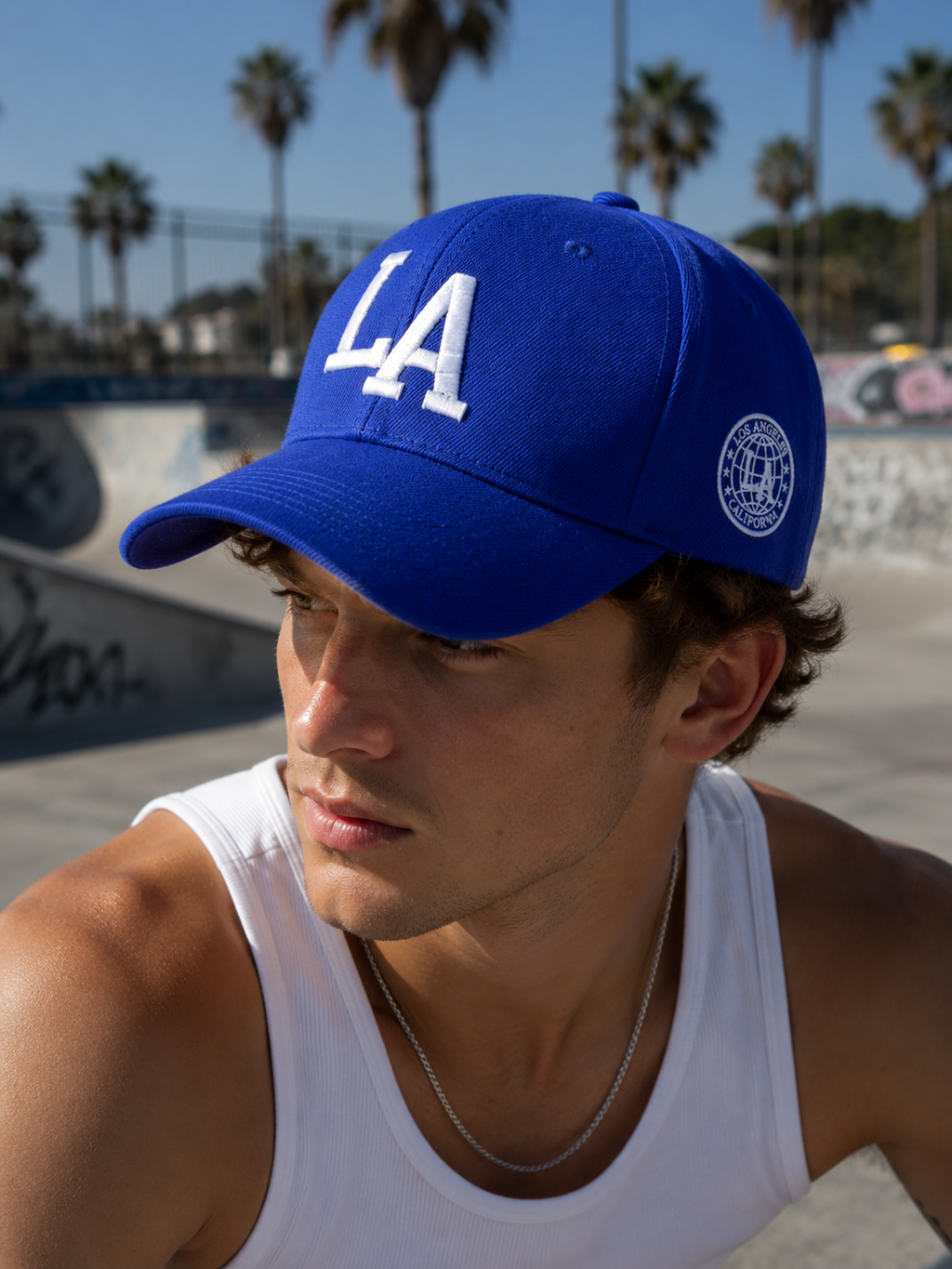 Men's 3D Embroidered LA Baseball Hat