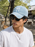 Men's Vintage Embroidered Denim Washed Baseball Cap