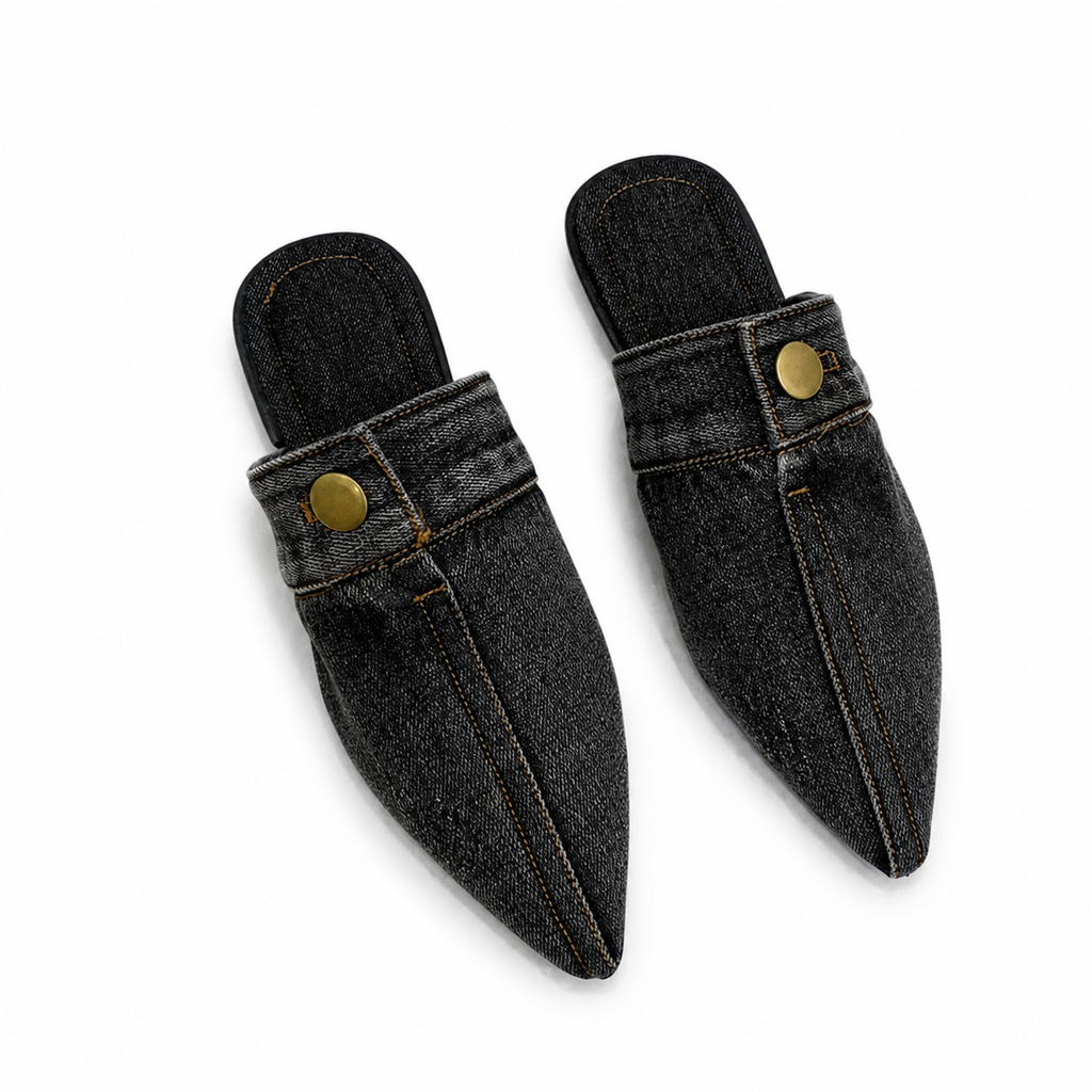 Women's Denim Slippers