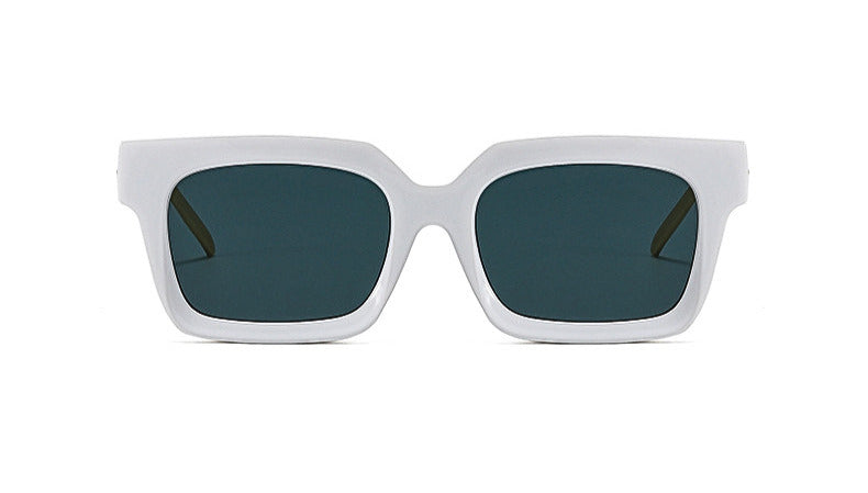New Retro Squared Frame Sunglasses w/ Metal Chain Legs