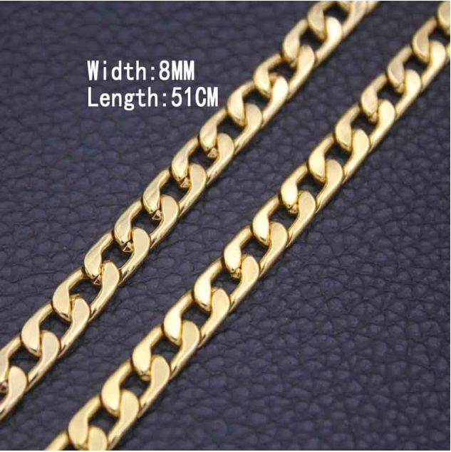Men's 18-Karat gold plated necklace