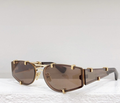 Unisex Cat-Eye Sunglasses w/ Metal Accents