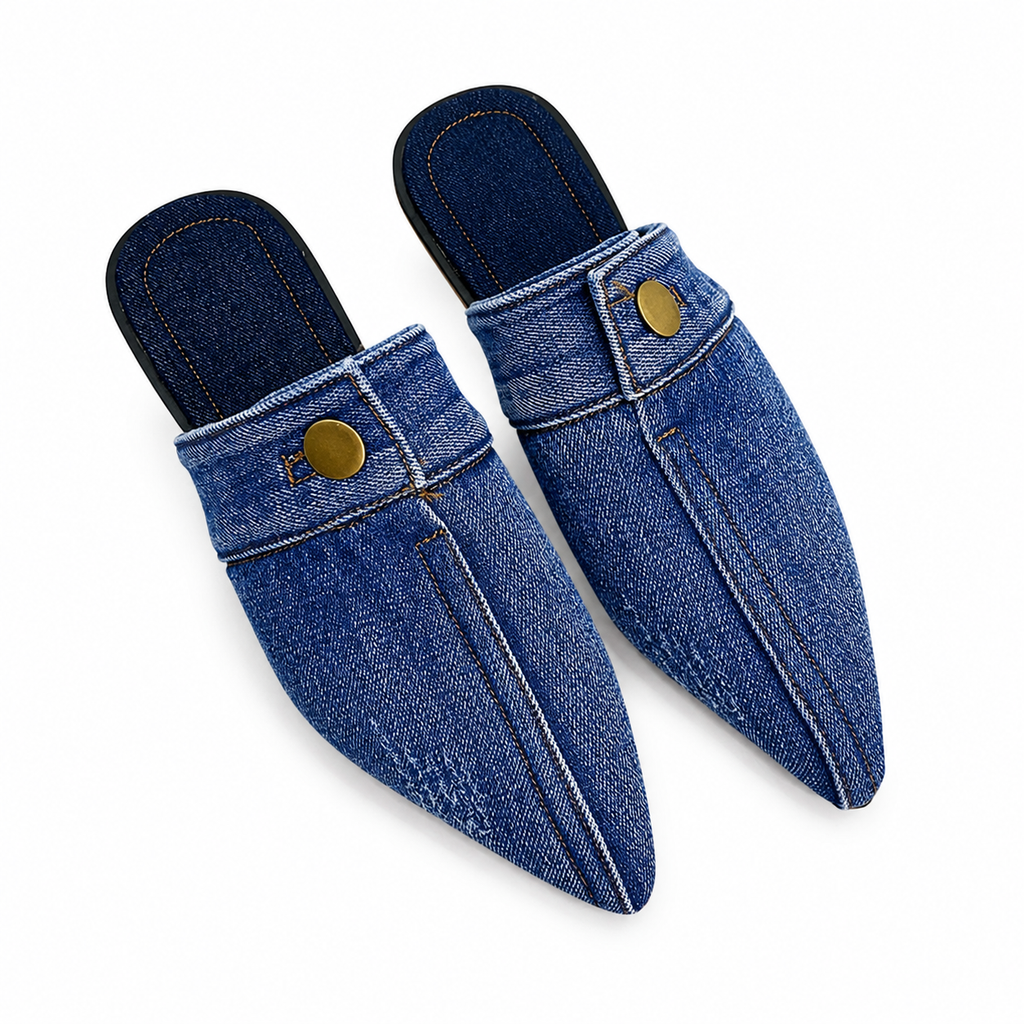 Women's Denim Slippers