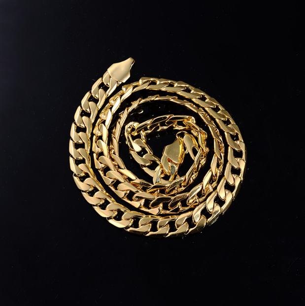Men's 18-Karat gold plated necklace