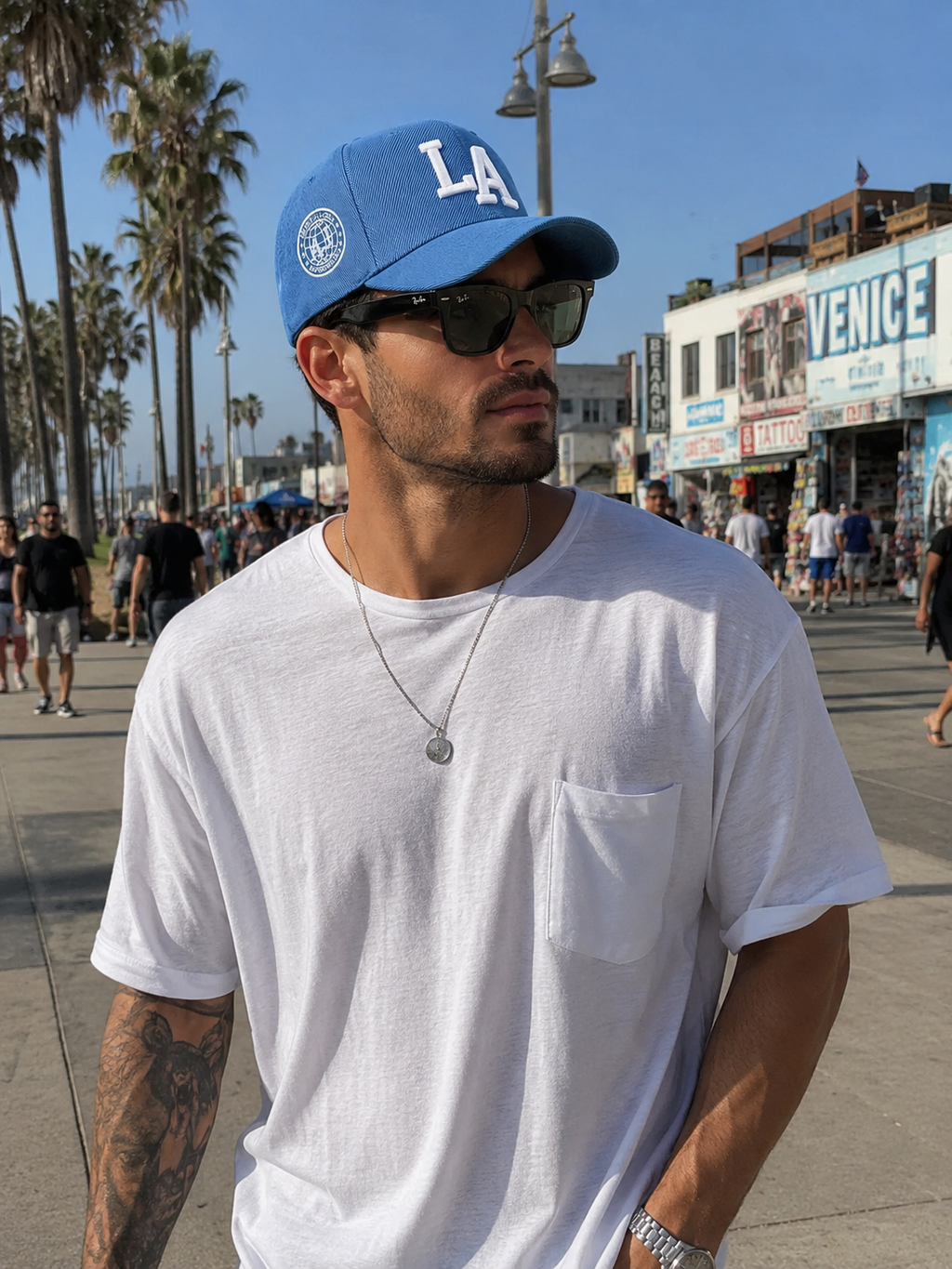 Men's 3D Embroidered LA Baseball Hat