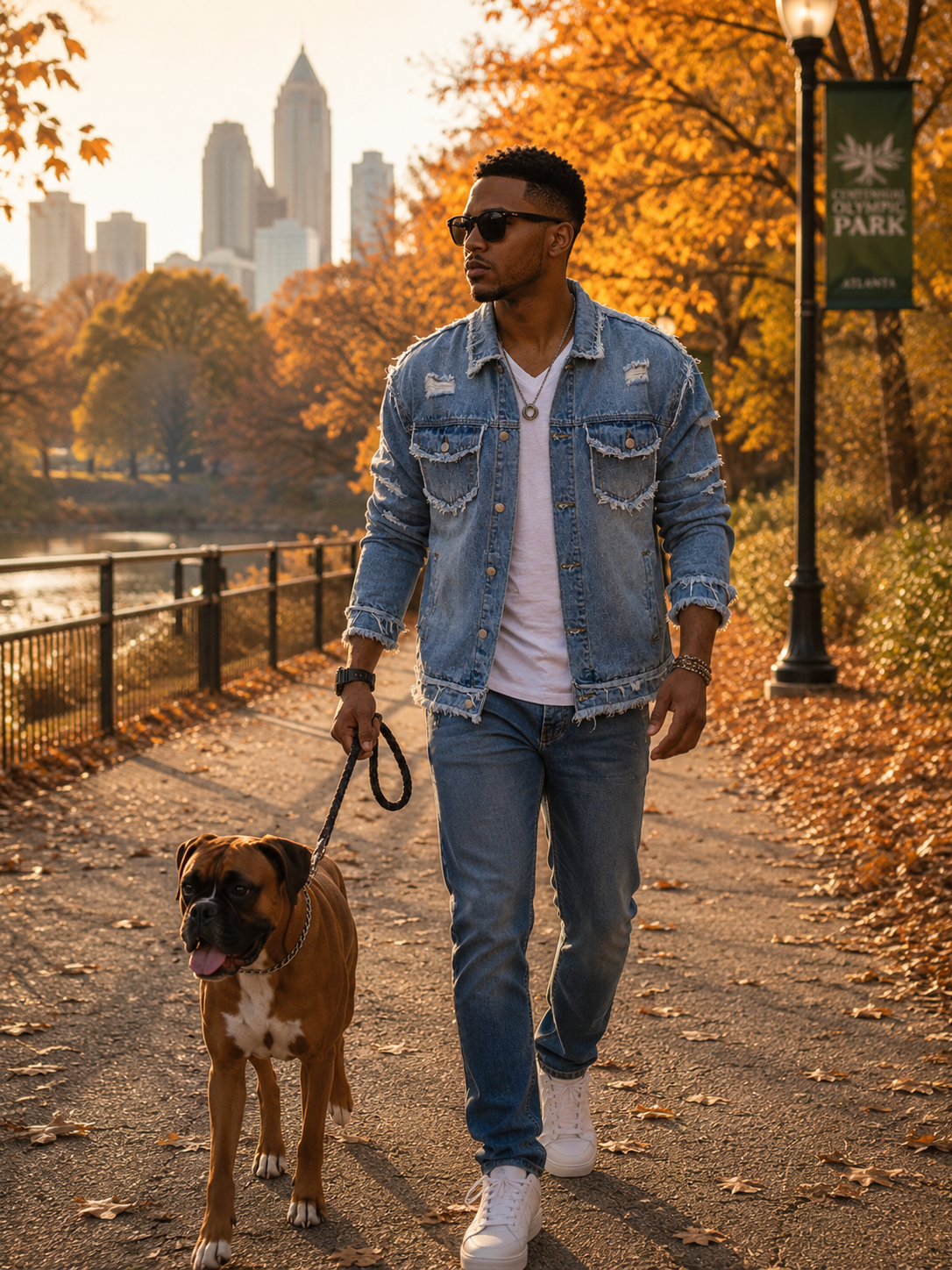 Men's Form-fitting Denim Jacket