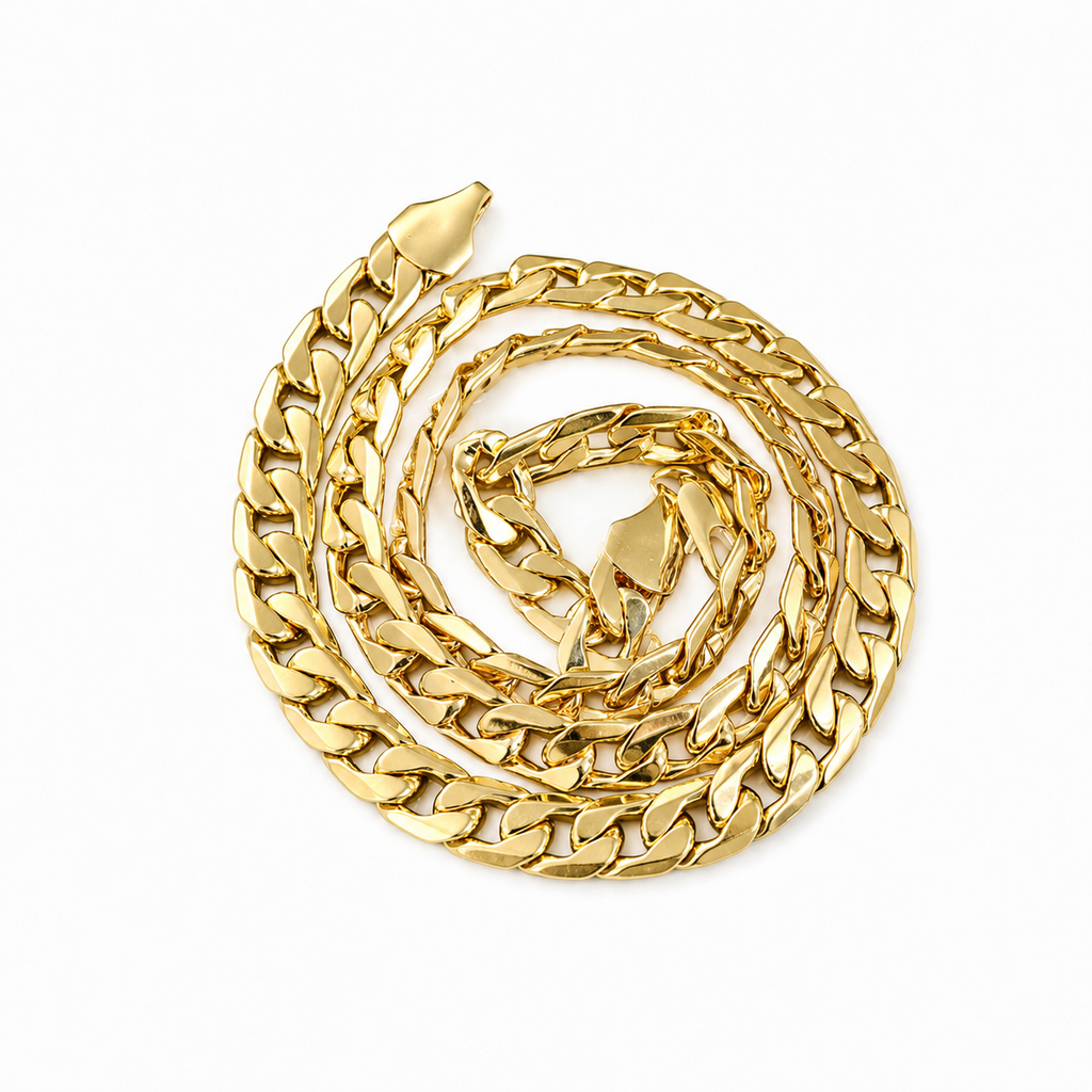 Men's 18-Karat gold plated necklace