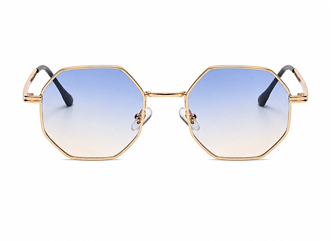 Unisex Octagon Shaped Sunglasses